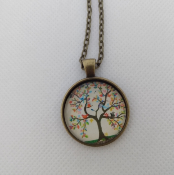 Handmade Vintage Wild Pendant on a Bronze Chain Necklace - Picture 2 of 5